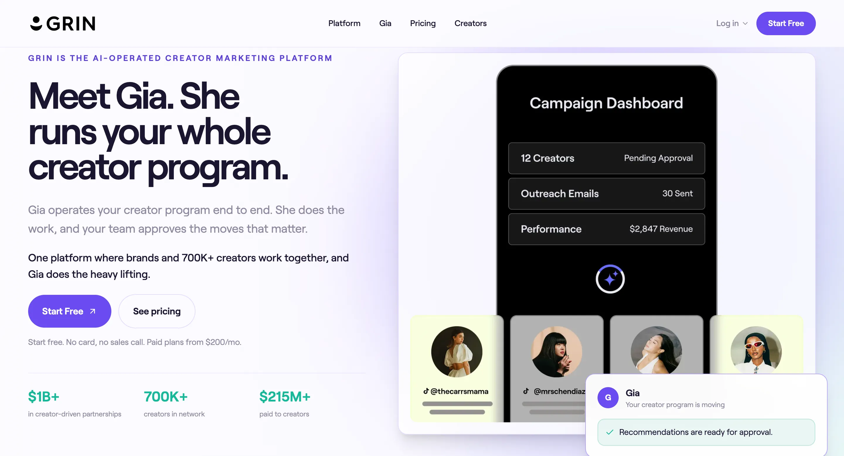 GRIN Influencer Marketing Platform